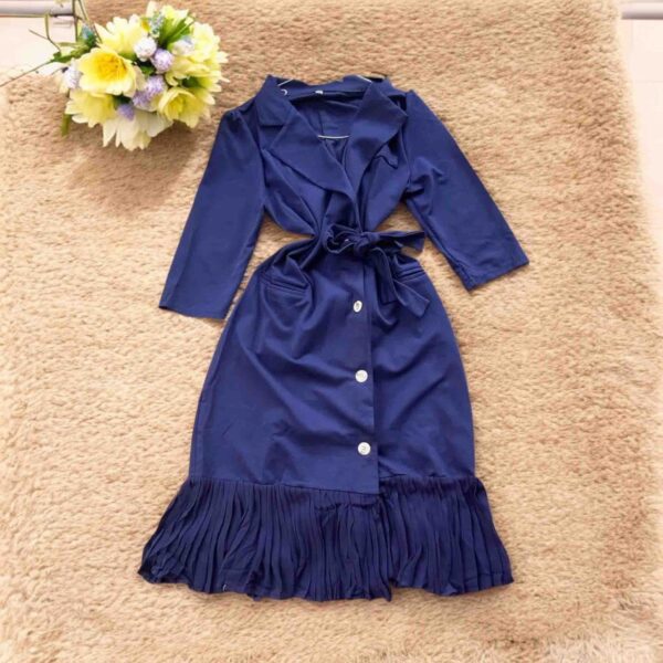 The Pleated Trench Dress