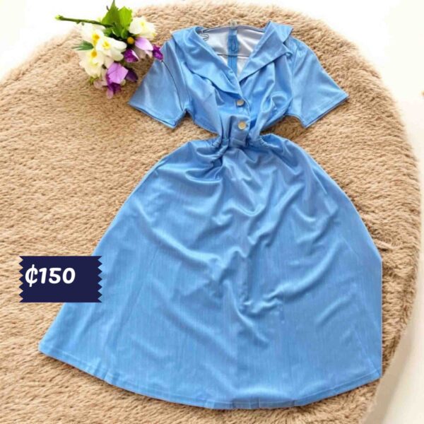 The Retro Sky-Blue Dress